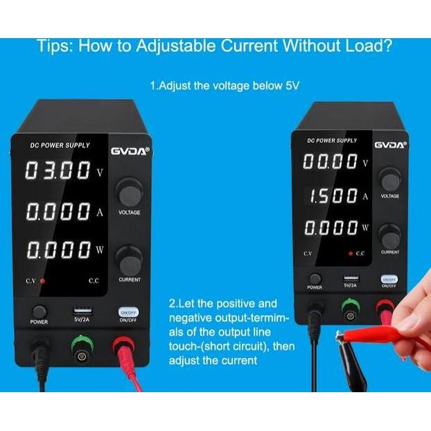 Bardonshop - Gvda Adjustable Dc Power Supply Stabilizer Regulated