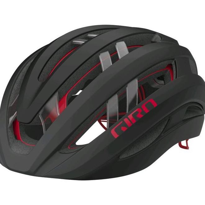 Helm Sepeda Giro New Helmet Road Bike Aries Spherical Matte Carbon Red