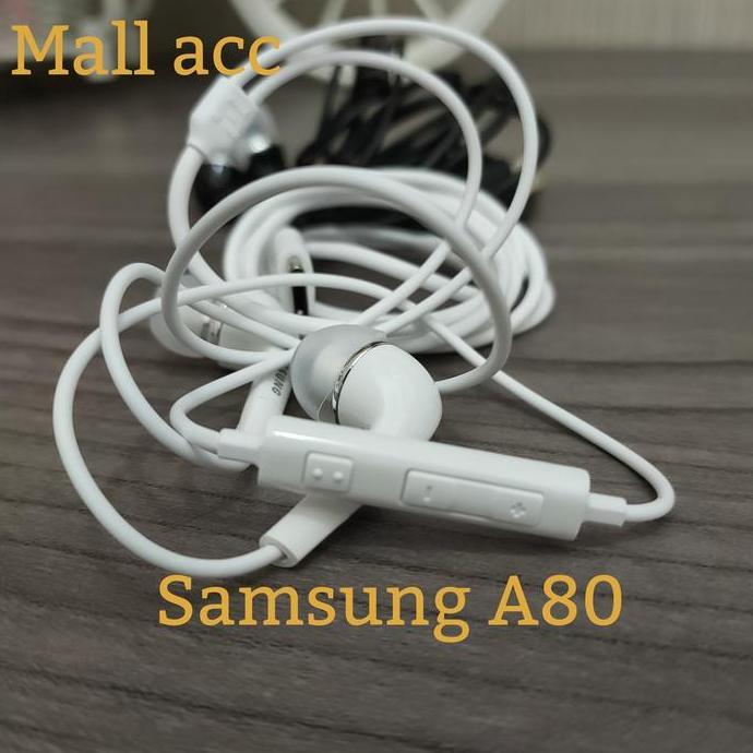 Headset Type-c Samsung A80 original handsfree earphone 100%
