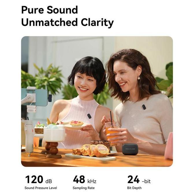 QWEENSATRU - HOLLYLAND LARK A1 WIRELESS DUAL MIC SMARTPHONE IOS ANDROID GARANSI