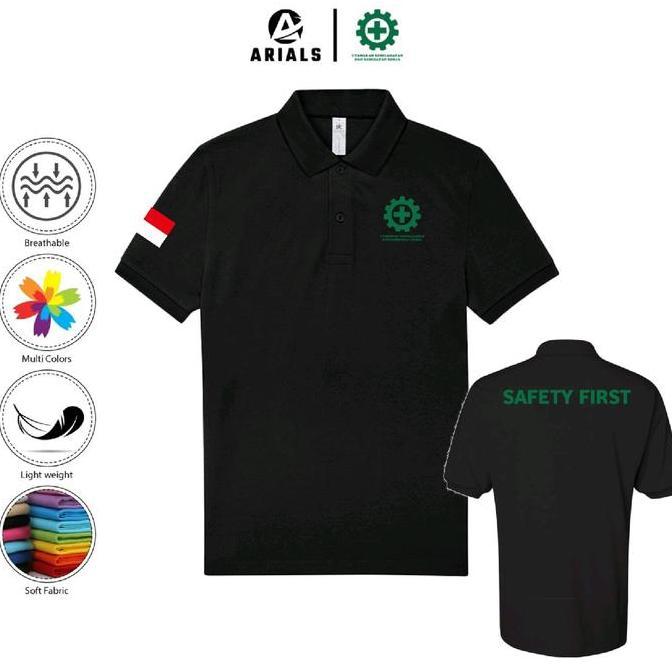Arials Polo shirt Baju Kaos Kerah Safety First K3