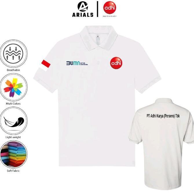 Arials Polo shirt Baju Kaos Kerah PT. Adhi Karya Karya Persero BUMN