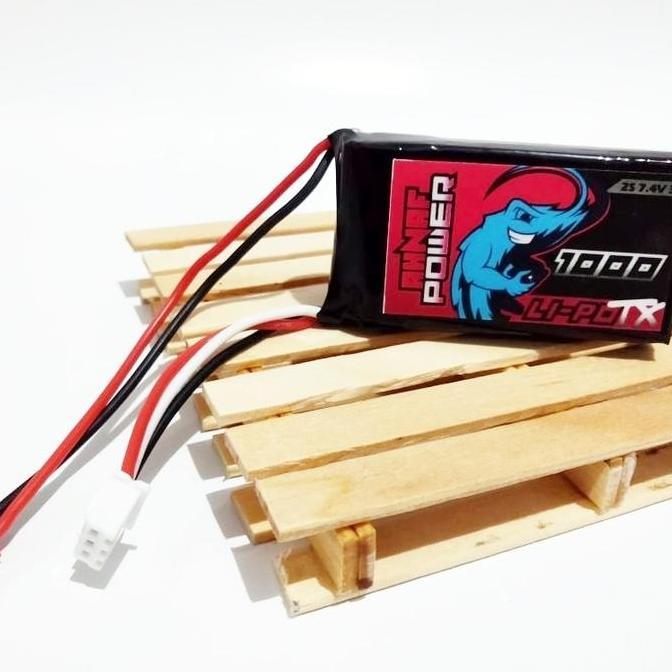 Lipo 2S 7.4V 1000Mah 3C Untuk Remot Transmitter Kode 1012