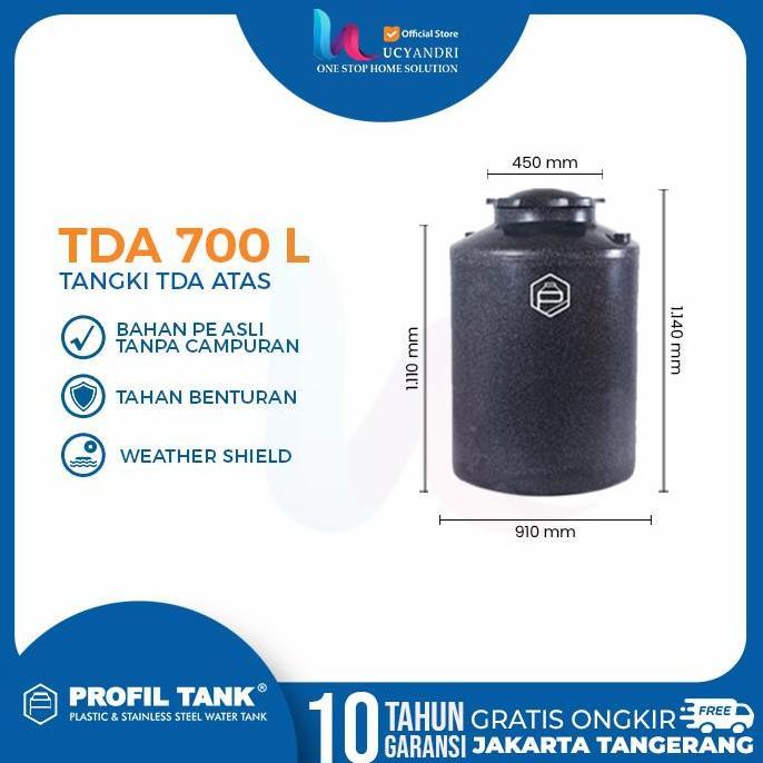 Murah Tangki Air Plastik Profil Tank 700 Liter Tda