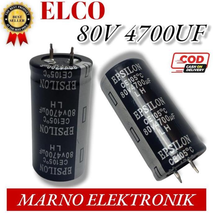 CAPASITOR KAPASITOR ELCO 80V 4700UF ASLI ORI ORIGINAL ASLI