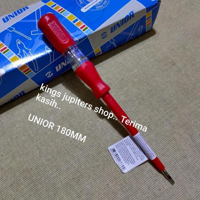 Degankali  - UNIOR ORIGINAL TESPEN 14MM 18MM atau CMART 145MM ac TES PEN TESTER LISTRIK PLN OBENG