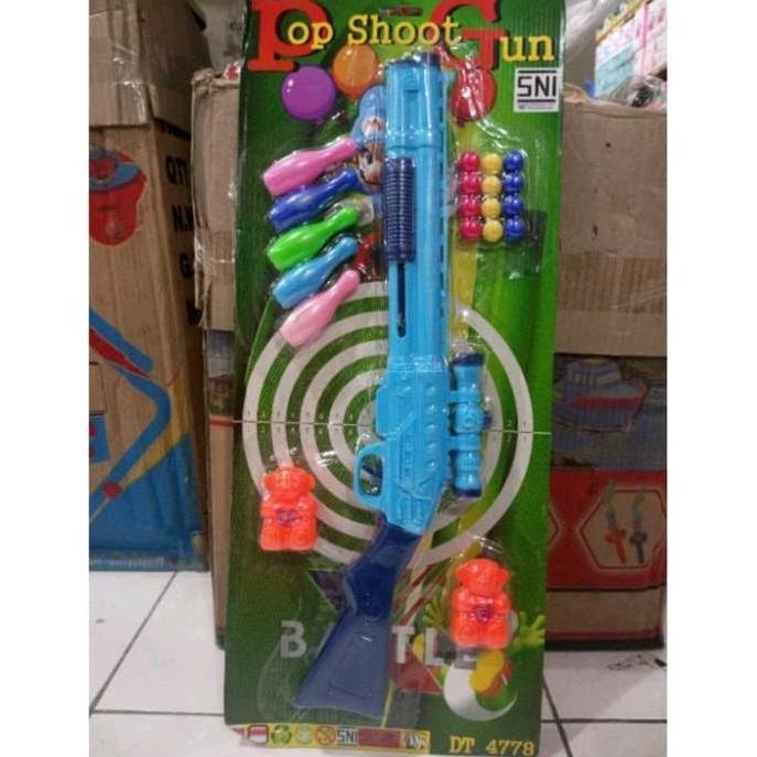 MAINAN TEMBAKAN ANAK PELURU GABUS + TARGET TEMBAKAN BESAR DT 4778/4779 KODE 972