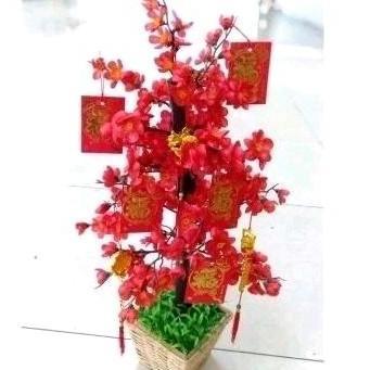 pohon imlek meihua angpao sakura 55cm