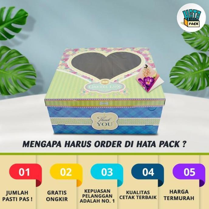 Bestone- Dus Kue Tart / Dus Box Kue Hansel / Gretel Lux Ukuran 40 x 40 x 15 cm