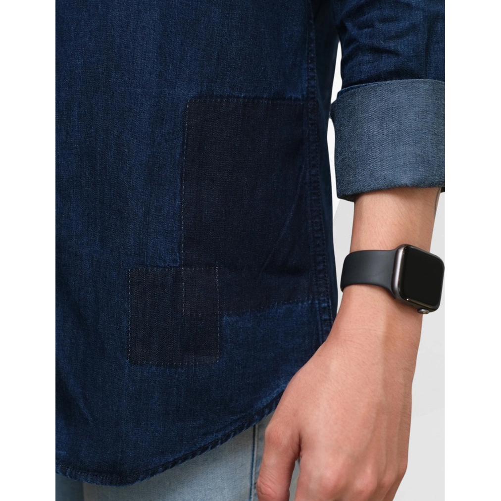 FREE ONGKIR KEMEJA PRIA LEE DENIM LS SHIRT DARK BLUE LEE-LSS-01 JAKET DENIM KEMEJA CHAMBRAY KEMEJA K