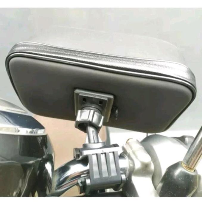 HOLDER HP MOTOR WATERPROOF PHONE HOLDER KANOPI WATERPROOF UNTUK STANG ATAU SPION HOLDER HANDPHONE MO