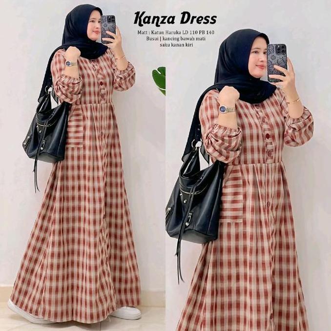 Kanza Dress | Melvin 12 | Arissa Maxy | Jiraya Maxy By Savna | Dress Kotak Square Terlaris Gamis Wan
