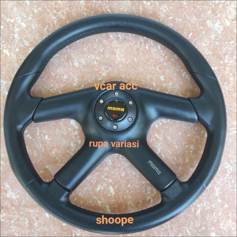 kemudi setir stir racing mobil model palang 4 model orisinil universal warna hitam 14 in inchi inci 