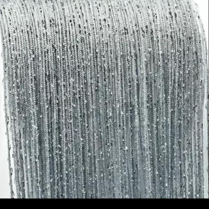 TIRAI benang Silver Glitter 3x3