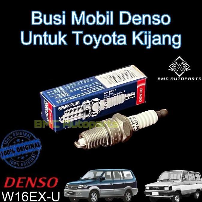 Promo Busi Denso Original W16EX-U Mobil TOYOTA KIJANG LAMA / SUPER 5K / KAPSUL 7K NON EFI Diskon