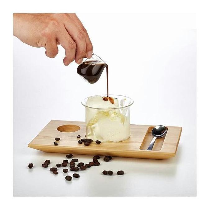 TERBARU SUJI Affogato-Menyajikan Es Krim Gelato Kopi Gelas Glass Espresso