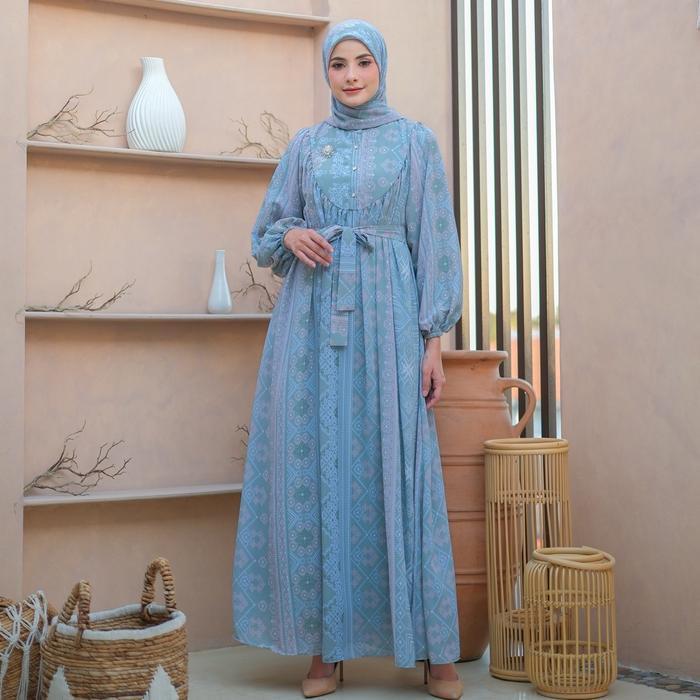 (Promo) Kejora Set Hijab | Dress Hijab Terbaru | Baju Kondangan | Gamis Wanita | Pakaian Wanita Keki