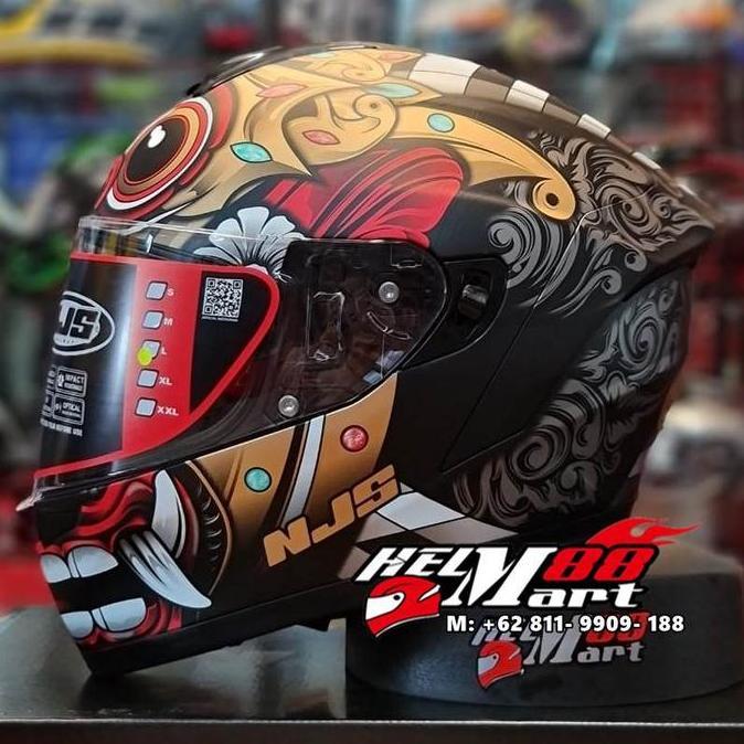 NJS ZX-1 BARONG Special Edition Helm Fullface Helm NJS ZX1 Barong