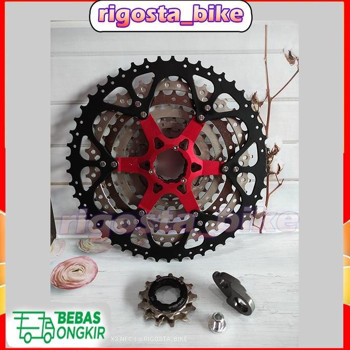 SUNSHINE CASSETTE SPROCKET 9 SPEED 36T 40T 42T 46T 50T GEAR SEPEDA ORIGINAL DAN TERPERCAYA