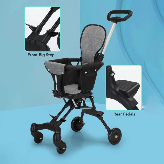 Murah (Only 11-13 Des) (Gratis Gelas Training) Sakumini Foldable Cabin Stroller Kereta Dorong Lipat 