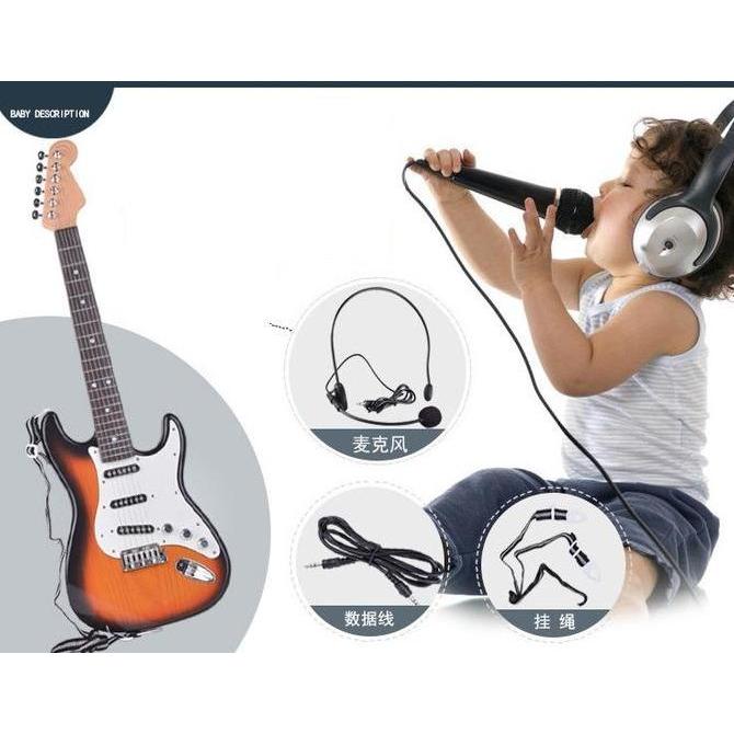 Mainan Anak Gitar Bass Elektric / Elektrik Belajar Edukasi Alat Musik Anak Toy Music Learning Play S