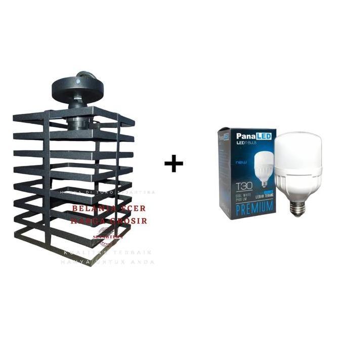 lampu gantung bahan Besi tempel plafon/dekorasi rumah tambahan Bohlam warna putih dekorasi Kamar Kun