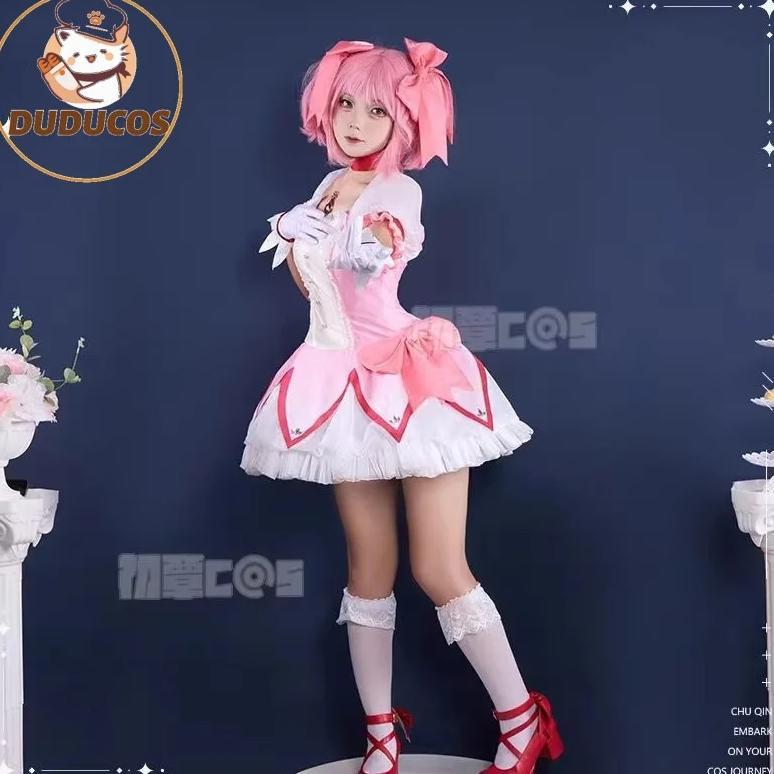  Kaname Madoka Cosplay AnimeS-XXLDUDU-SR Kaname Madoka Cosplay Costume Plus Size