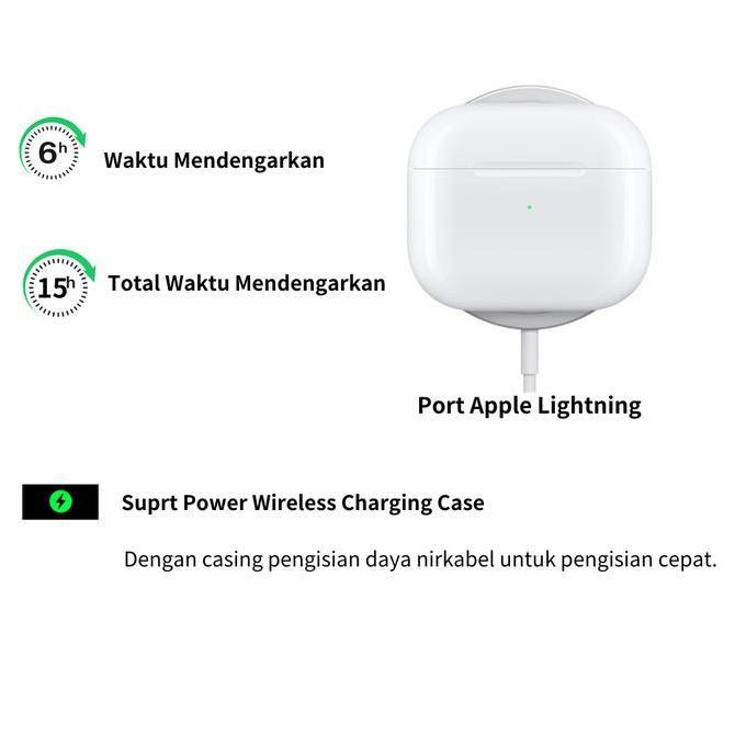 Utech Tws Gen3 Earphone Bluetooth Headset Bluetooth Wireless Earbuds Super Bass Dengan Audio Spatial