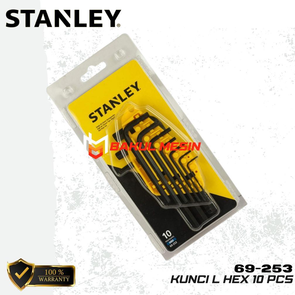STANLEY 69-253 KUNCI L SET MM STANLEY 10PCS MATRIC HEX KEY SET