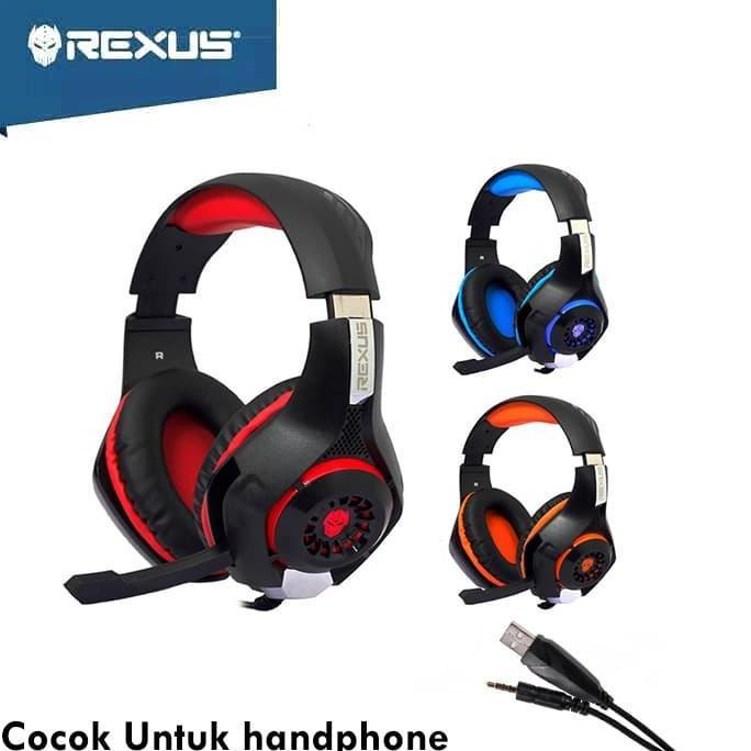 Headset Rexus F55 - Rexus F55 Headset Gaming Vonix With Mic Led F-55 Ready
