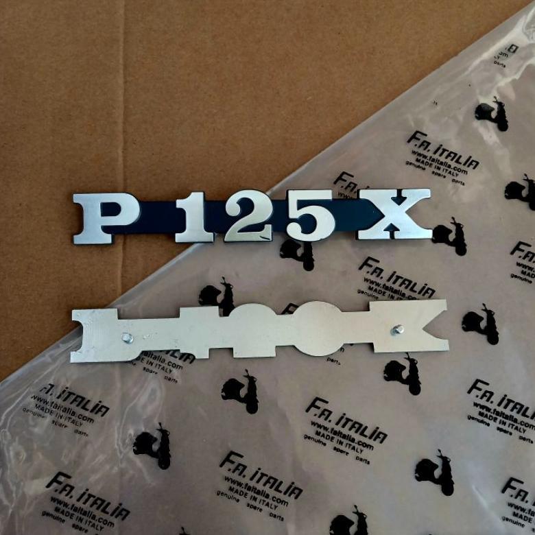 Emblem Vespa P125X FA Italy Asli