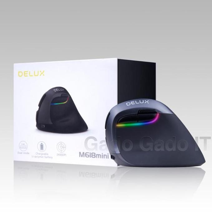 Vertical Mouse Bluetooth Deluxe M618 Mini Rgb Ergonomics Mouse Gaming Best Seller