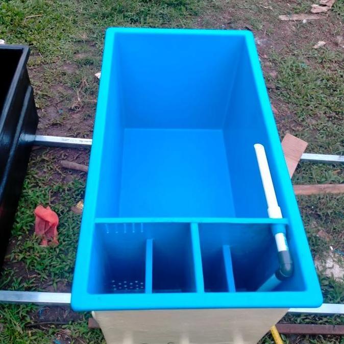 kolam ikan fiber gelass +filter