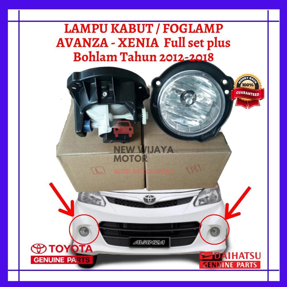 Foglamp Avanza Xenia/ Lampu Kabut Avanza Xenia  Berikut Bohlam Thn 2012 - 2018
