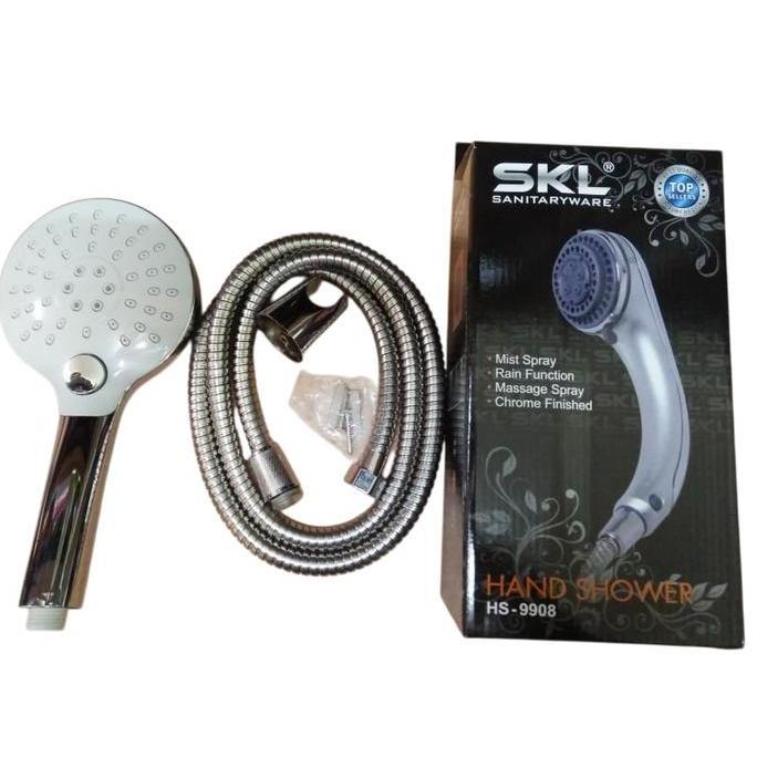 Shower Mandi Hand Sower Set Handshower Tombol Stel Air On/Off SKL 99