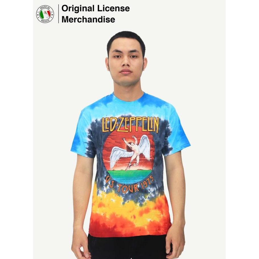 Kaos Baju Tie Dye Pria Wanita Band Musik LED ZEPPELIN Ori Icarus 1975