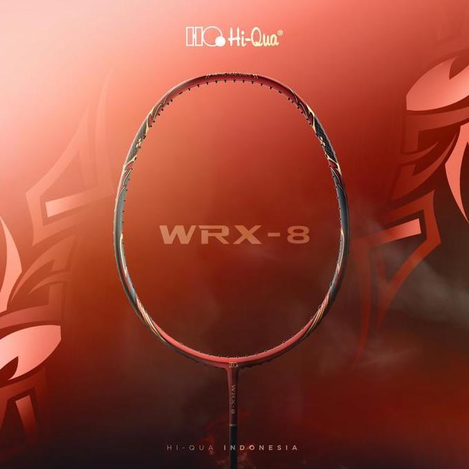 SIAPKIRIM HI-QUA Raket Badminton Bulutangkis WRX-8 High Performace Raket 35 Lbs READY STOCK