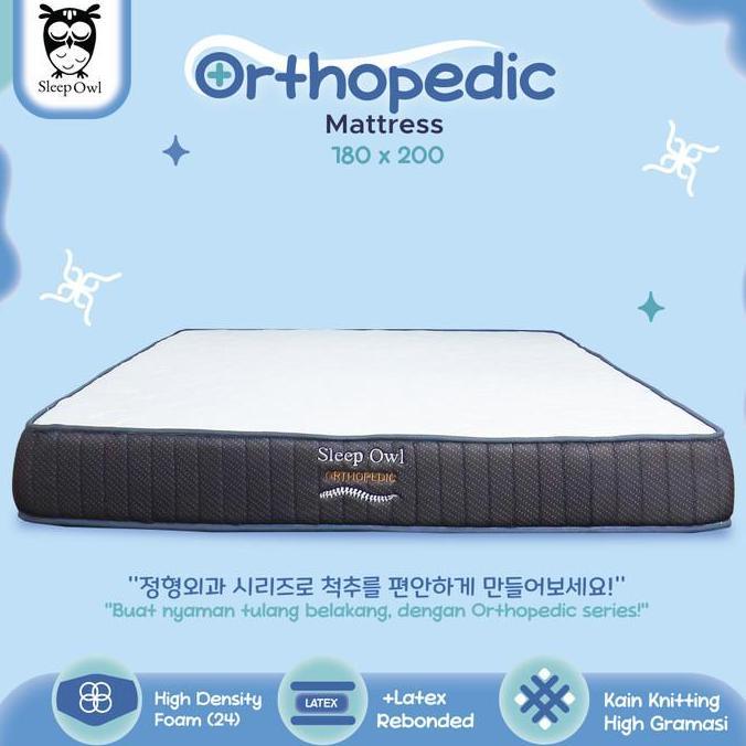 SLEEP OWL ORTHOPEDIC Kasur Busa Rebonded Latex 180 x 200