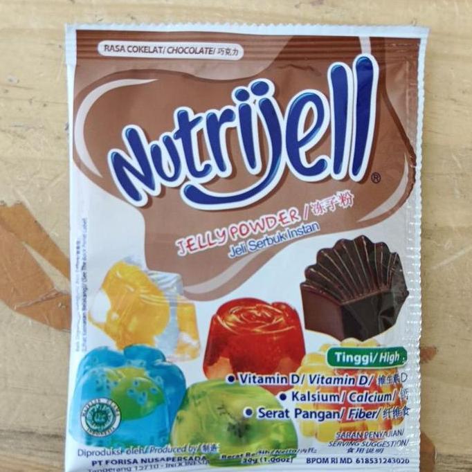 NUTRIJEL COKLATNUTRIJELL JELLY 30G NUTRIJEL BESAR 30GRAM NUTRIJEL JELI BESAR 30 GR 30 GRAM NUTRIJEL 