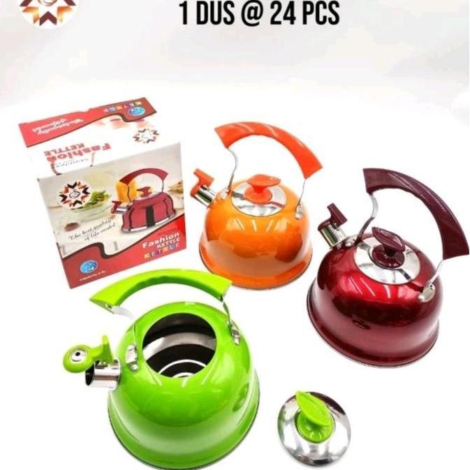 Teko Bunyi Kettel Ketle Ketel Stainless Steel Warna 3 Liter / Teko Bunyi Stainless Warna 3 liter Tea