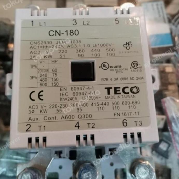 KONTAKTOR CONTACTOR TECO CN-180