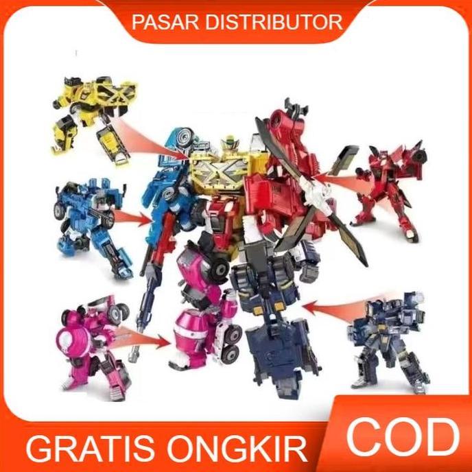 Berkualitas Mainan Anak SUPER AGENT X ROBOT Figure Set Series Mainan Robot Action Anak Mainan Anak P