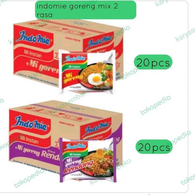 indomie mix 1 dus campur goreng ayambawang soto rendang