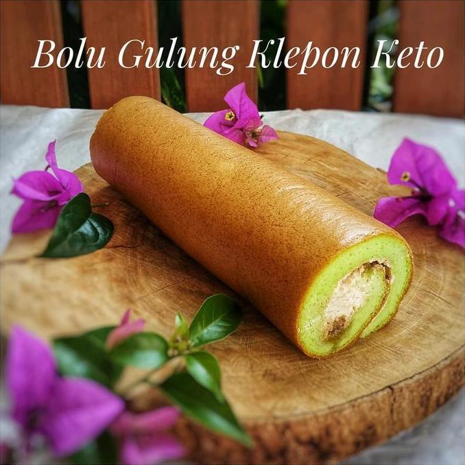 FLOURLESS KETO DEBM KLEPON ROLL CAKE DIABETIC FRIENDLY