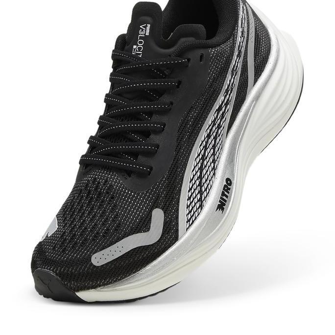 Puma Sepatu Lari Wanita Velocity Nitro 3 Black-Silver-White