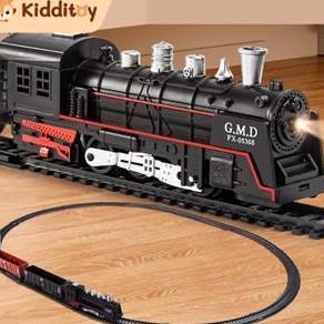 Berkualitas kidditoy Mainan Kereta Api Elektrik Rail King Kereta Api Panjang Kereta Api Rel Mainan R