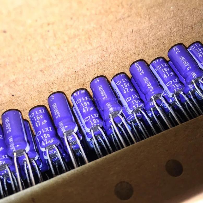 2024 100pcs NEW NIPPON LXZ 16V47UF 5x11.5MM electrolytic capacitor NCC 47UF 16V lxz CHEMI-CON 47uF/1