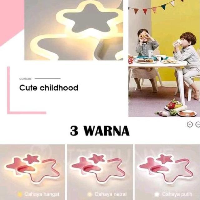 Lampu Gantung Plafon Minimalis Hias Kamar Tidur Anak Perempuanlaki
