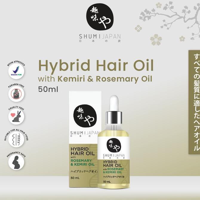 pandabers7 - [bpom] new shumi japan hybrid hair oil with kemiri rosemary oil 5ml minyak rambut / tre