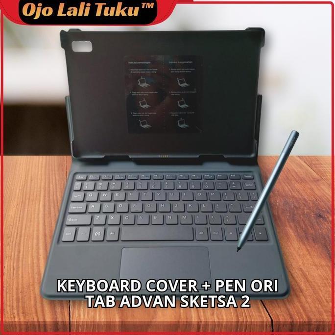 FLIPCOVER KEYBOARD PEN STYLUS ADVAN TAB SKETSA 3 ORIGINAL
